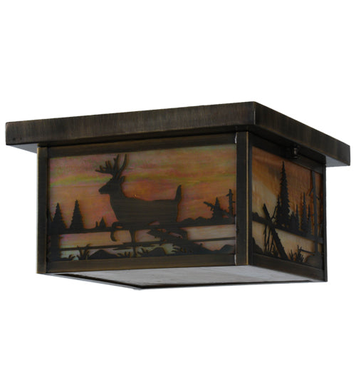 Meyda Tiffany Hyde Park 142324 Ceiling Light - Antique Brass