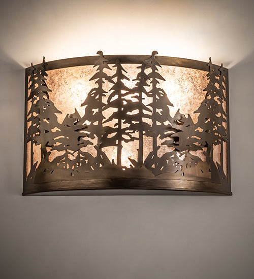 Meyda Tiffany Tall Pines 142346 Wall Light - Antique Copper