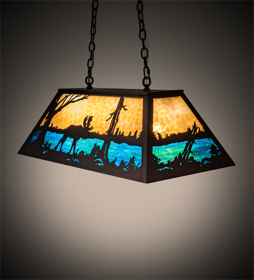 Meyda Tiffany Moose At Lake 142396 Pendant Light - Dark Roast
