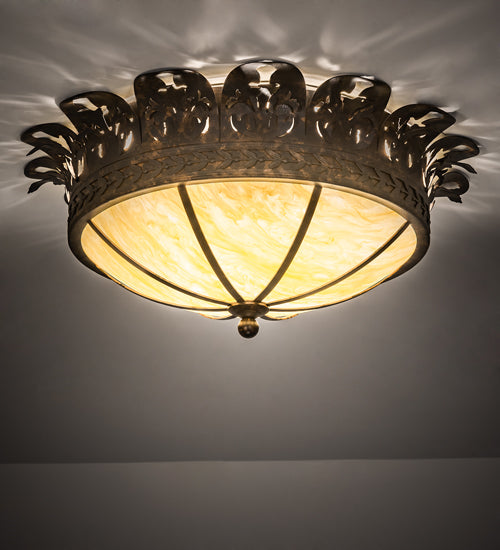 Meyda Tiffany Crowne 142491 Ceiling Light - Rust,Wrought Iron