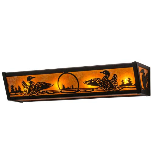 Meyda Tiffany Loon 14254 Bath Vanity Light 24 in. wide - Mahogany Bronze