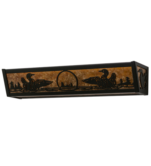 Meyda Tiffany Loon 14254 Bath Vanity Light 24 in. wide - Mahogany Bronze