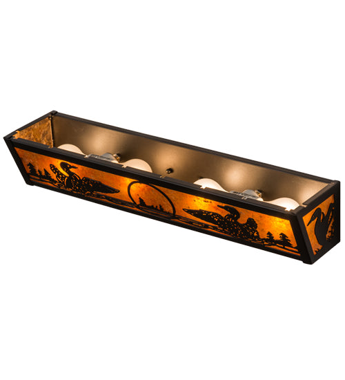 Meyda Tiffany Loon 14254 Bath Vanity Light 24 in. wide - Mahogany Bronze