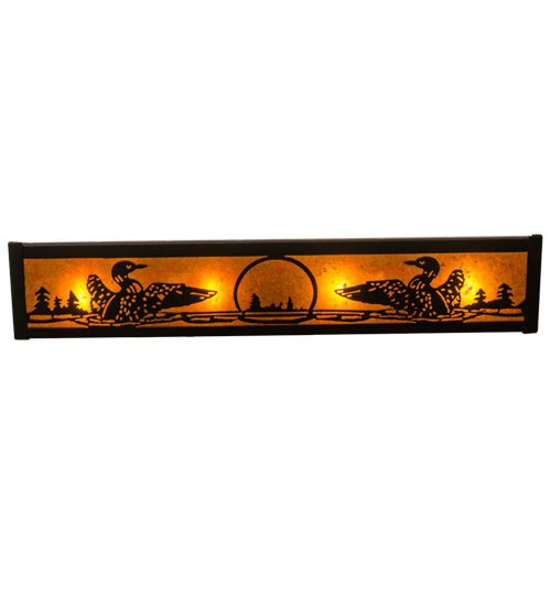 Meyda Tiffany Loon 14254 Bath Vanity Light 24 in. wide - Mahogany Bronze