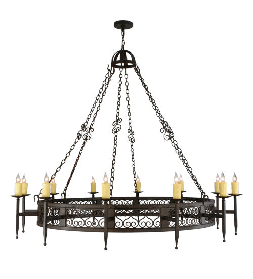 Meyda Tiffany Toscano 142552 Chandelier Light - Mahogany Bronze