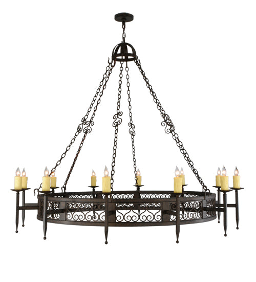 Meyda Tiffany Toscano 142552 Chandelier Light - Mahogany Bronze