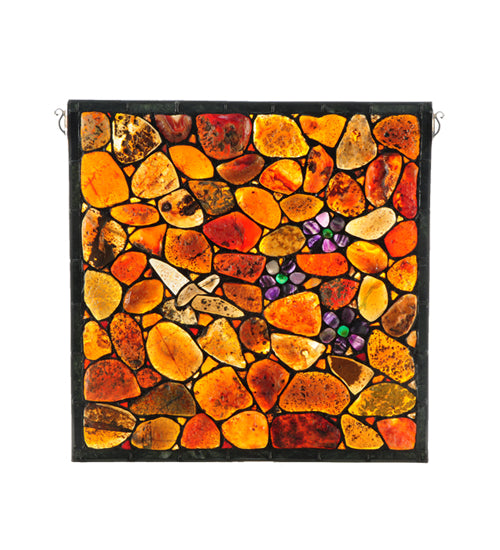 Meyda Tiffany Lighting 142632 Hummingbird Window Mirror Multicolored