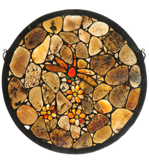 Meyda Tiffany Lighting 142633 Dragonfly Window Mirror Multicolored