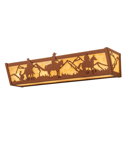 Meyda Tiffany Western 14267 Bath Vanity Light 24 in. wide - Earth