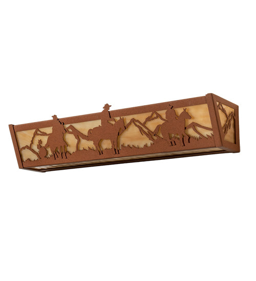 Meyda Tiffany Western 14267 Bath Vanity Light 24 in. wide - Earth