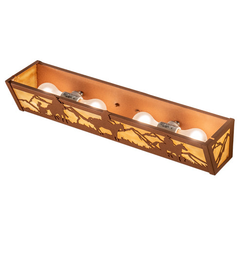 Meyda Tiffany Western 14267 Bath Vanity Light 24 in. wide - Earth