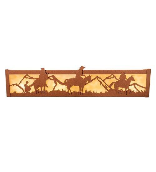 Meyda Tiffany Western 14267 Bath Vanity Light 24 in. wide - Earth
