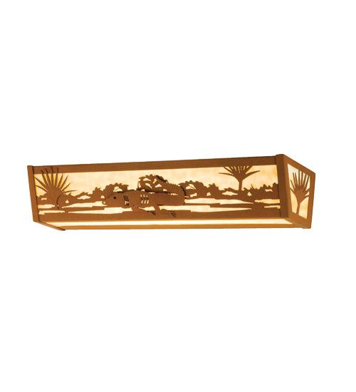 Meyda Tiffany Alligator 14270 Bath Vanity Light 24 in. wide - Earth