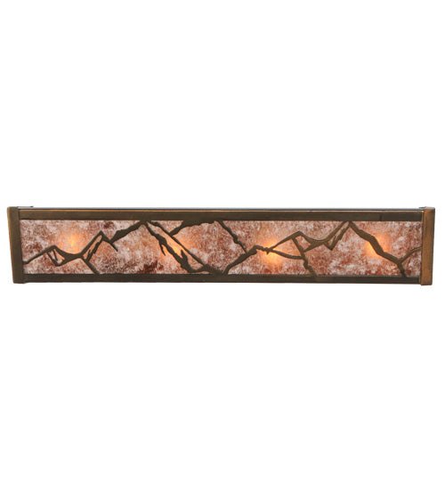 Meyda Tiffany Mountains 142744 Bath Vanity Light 6 in. wide - Antique Copper