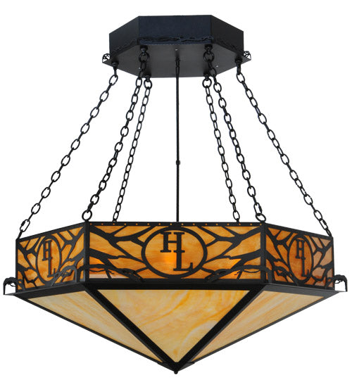 Meyda Tiffany Hexagon 142795 Pendant Light - Mahogany Bronze