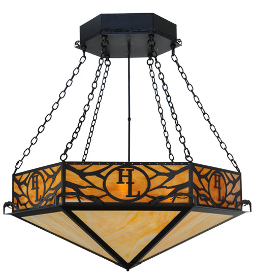 Meyda Tiffany Hexagon 142795 Pendant Light - Mahogany Bronze
