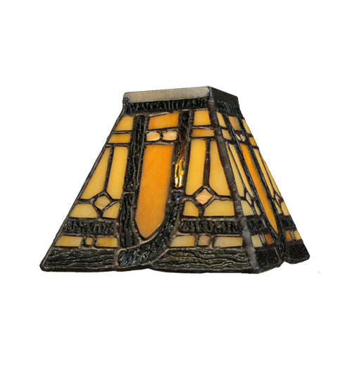 Meyda Tiffany Lighting 142877 Sierra Prairie Mission Shade Lamp Shade Bronze / Dark