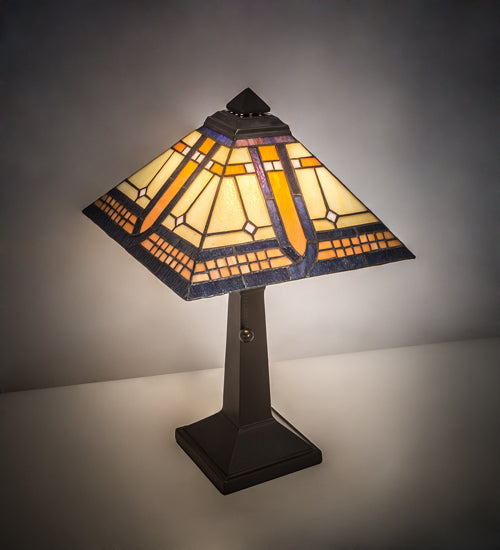 Meyda Tiffany Lighting 142879 Sierra Prairie Mission One Light Accent Lamp Lamp Bronze / Dark