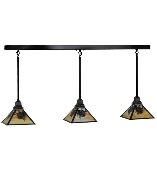 Meyda Tiffany Winter Pine 143181 Pendant Light - Craftsman Brown