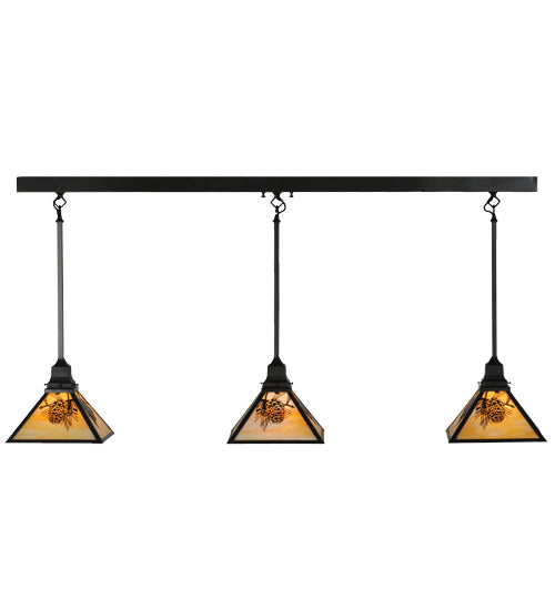 Meyda Tiffany Winter Pine 143181 Pendant Light - Craftsman Brown