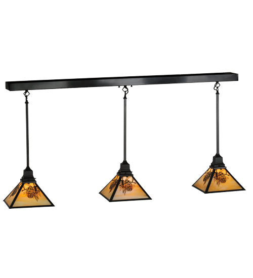 Meyda Tiffany Winter Pine 143181 Pendant Light - Craftsman Brown