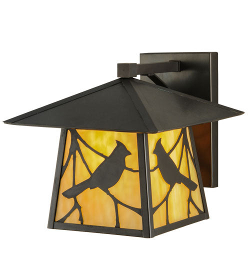 Meyda Tiffany Lighting 143329 Stillwater One Light Wall Sconce Outdoor Bronze / Dark