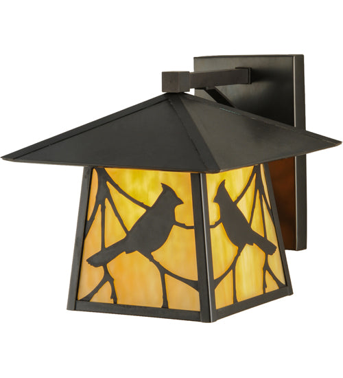 Meyda Tiffany Lighting 143329 Stillwater One Light Wall Sconce Outdoor Bronze / Dark