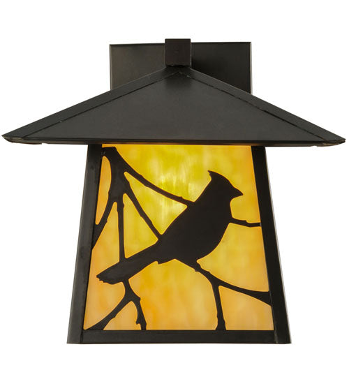 Meyda Tiffany Lighting 143329 Stillwater One Light Wall Sconce Outdoor Bronze / Dark