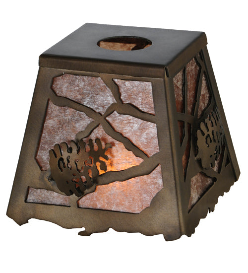 Meyda Tiffany Lighting 143442 Spruce Pine Shade Lamp Shade Copper/Antique/Verde