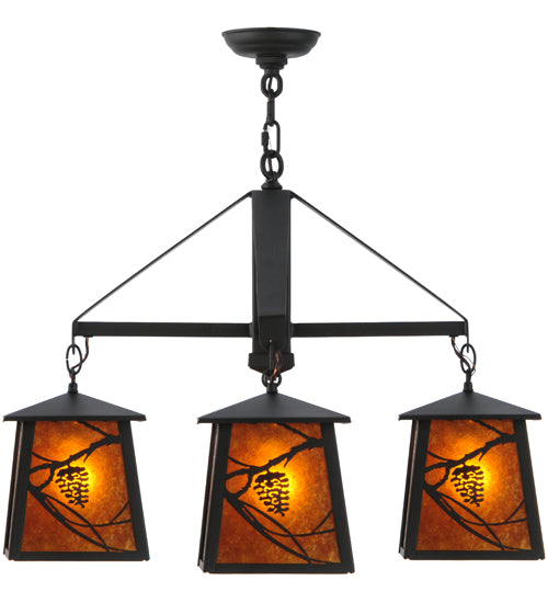 Meyda Tiffany Whispering Pines 143500 Chandelier Light - Oil Rubbed Bronze