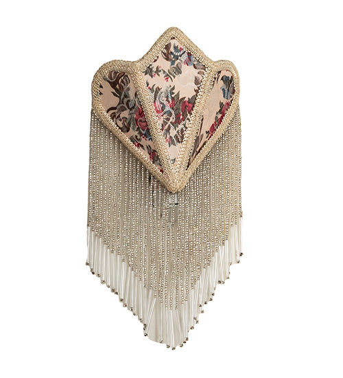 Meyda Tiffany Lighting 14360 Fabric & Fringe One Light Night Light Decor Bronze / Dark