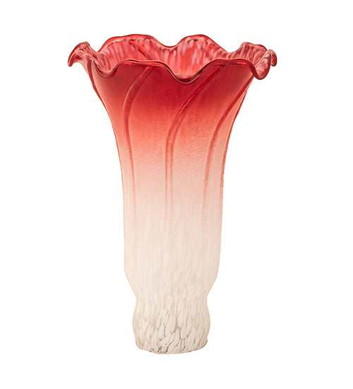 Meyda Tiffany Lighting 143645 Pink/White Pond Lily Shade Lamp Shade Two-Tone