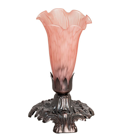 Meyda Tiffany Lighting 14375 Pink One Light Accent Lamp Lamp Bronze / Dark