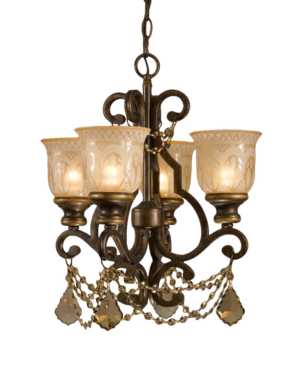 Crystorama Lighting 7504-BU-GT-MWP Norwalk  Bronze Umber