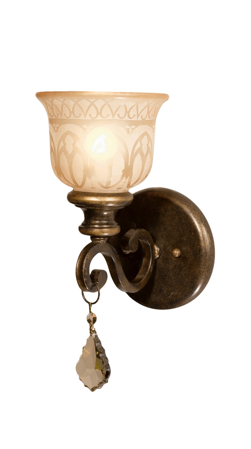 Crystorama Norwalk 7501-BU-GT-MWP Wall Light - Bronze Umber