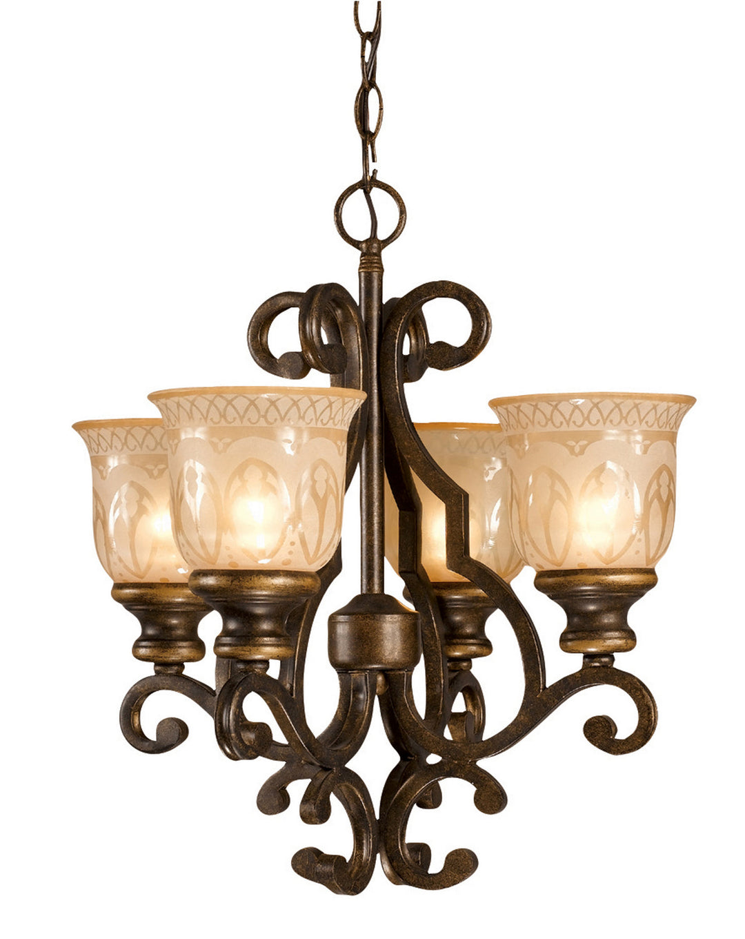 Crystorama Norwalk 7404-BU Chandelier Light - Bronze Umber