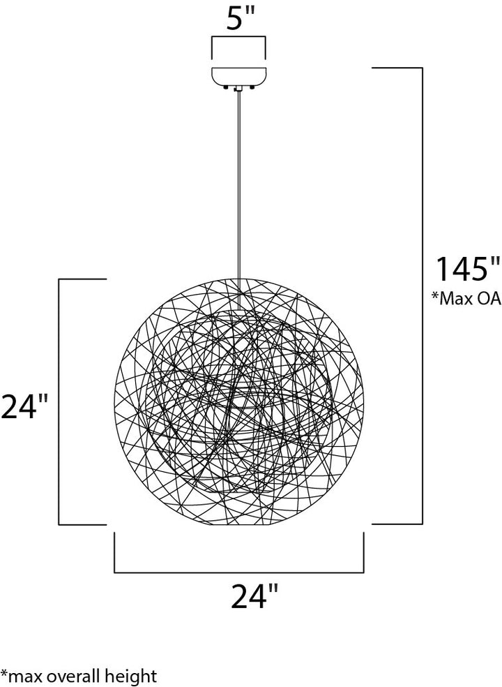 Maxim Bali 14407NAWT Pendant Light -