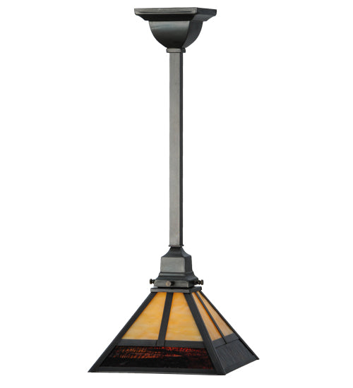 Meyda Tiffany T" Mission" 144132 Pendant Light - Craftsman Brown