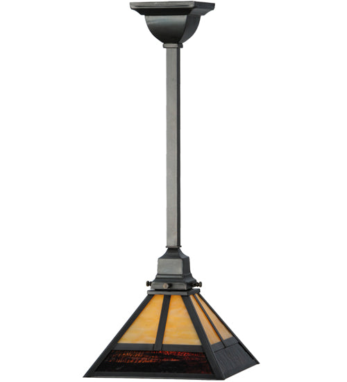 Meyda Tiffany T" Mission" 144132 Pendant Light - Craftsman Brown