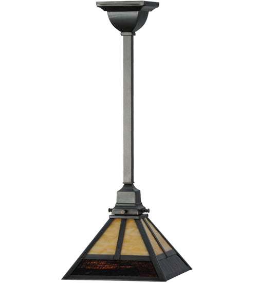 Meyda Tiffany T" Mission" 144132 Pendant Light - Craftsman Brown