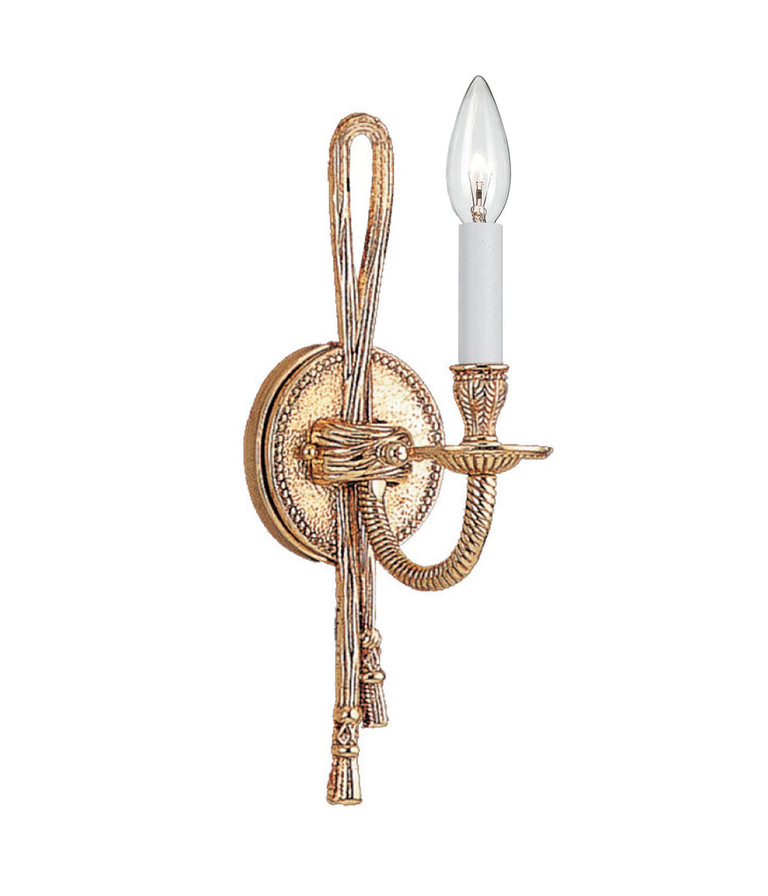 Crystorama Cast Brass Wall Mount 651-OB Wall Light - Olde Brass