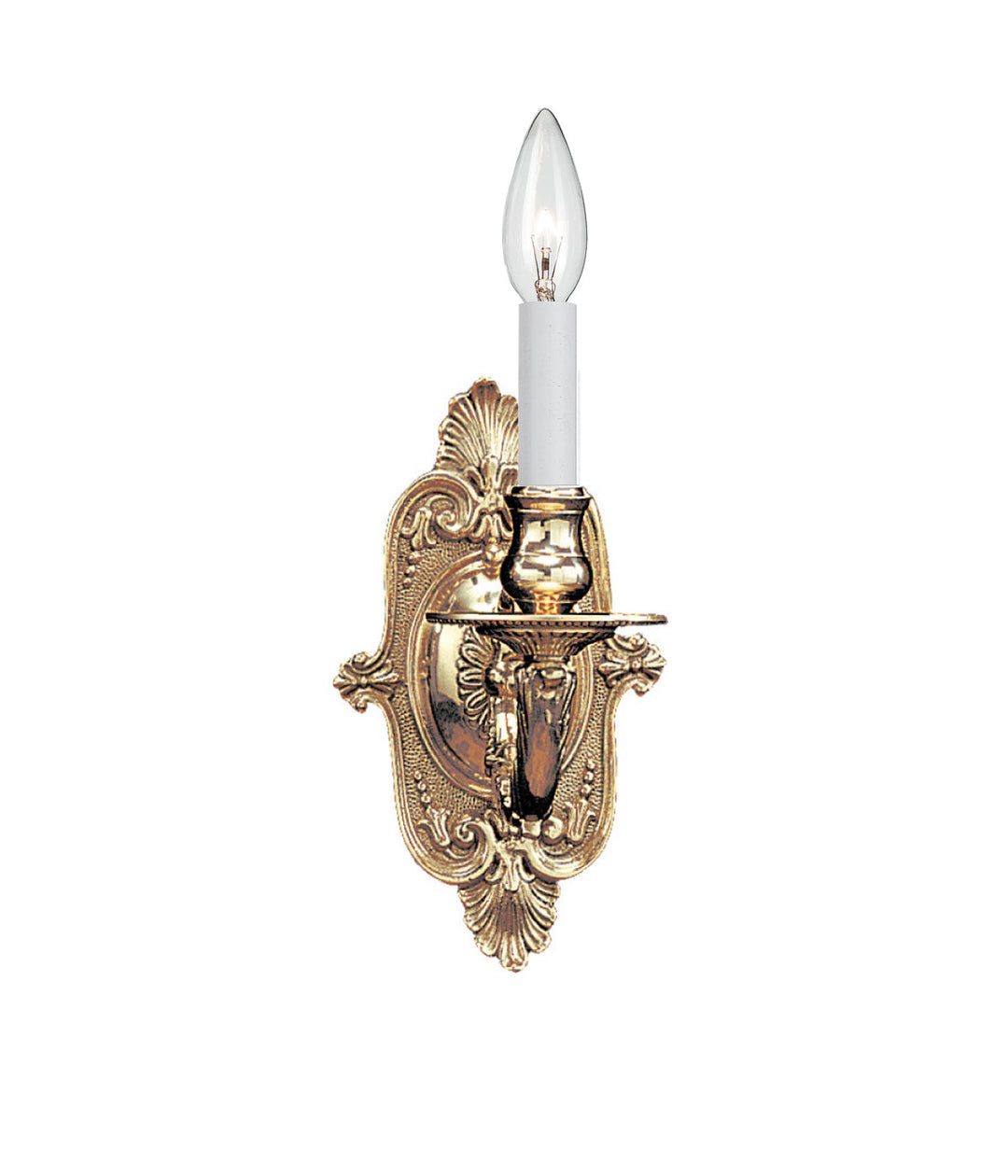 Crystorama Cast Brass Wall Mount 641-PB Wall Light - Polished Brass