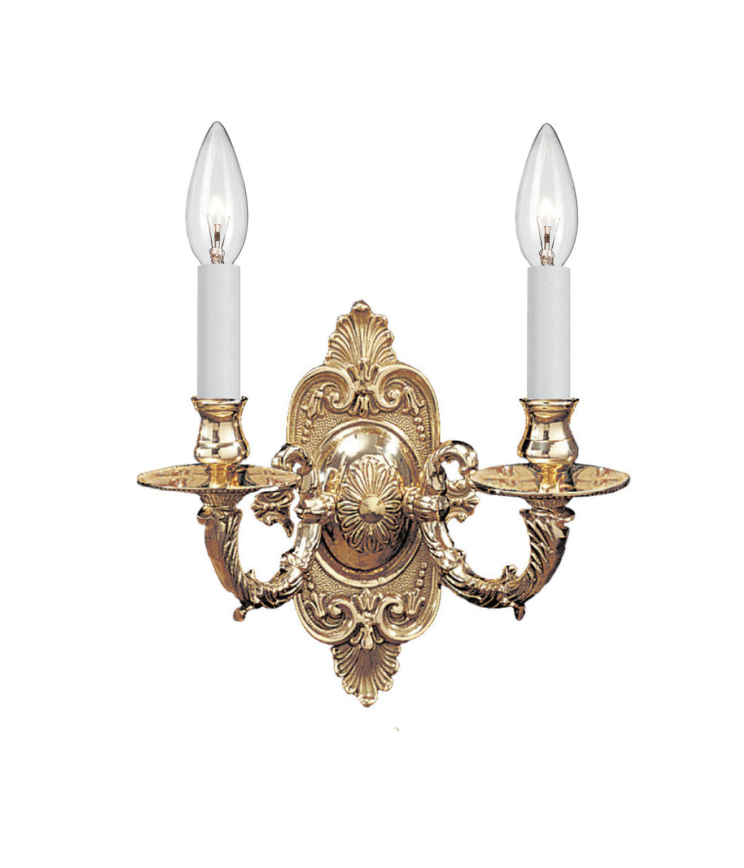 Crystorama Cast Brass Wall Mount 642-PB Wall Light - Polished Brass