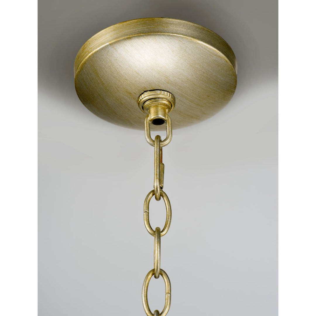 Maxim Cebu 14423CZGS Chandelier Light - Capiz / Gold Silver