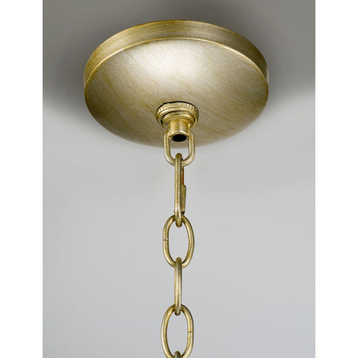 Maxim Cebu 14423CZGS Chandelier Light - Capiz / Gold Silver