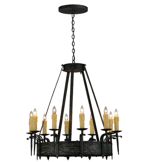 Meyda Tiffany Costello 144262 Chandelier Light - Verdigris