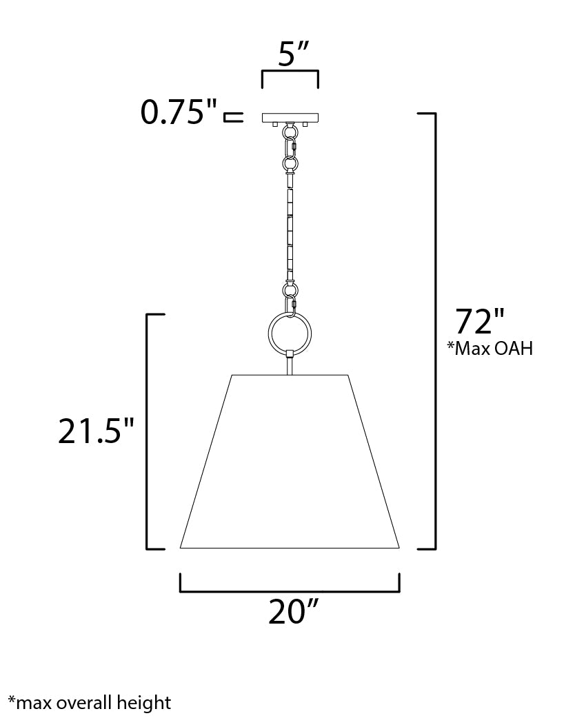Maxim Acoustic 14434GYSN Pendant Light - Satin Nickel