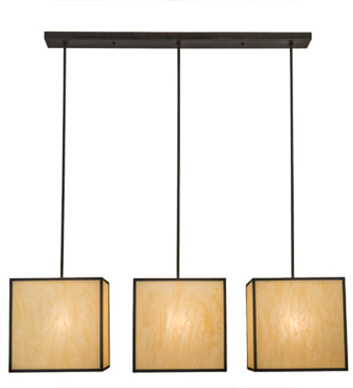 Meyda Tiffany Quadrato 144372 Pendant Light - Pewter, Custom