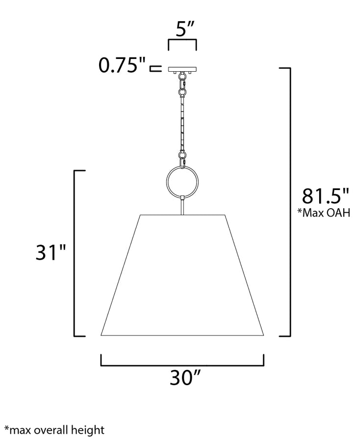 Maxim Acoustic 14438GYSN Chandelier Light - Satin Nickel