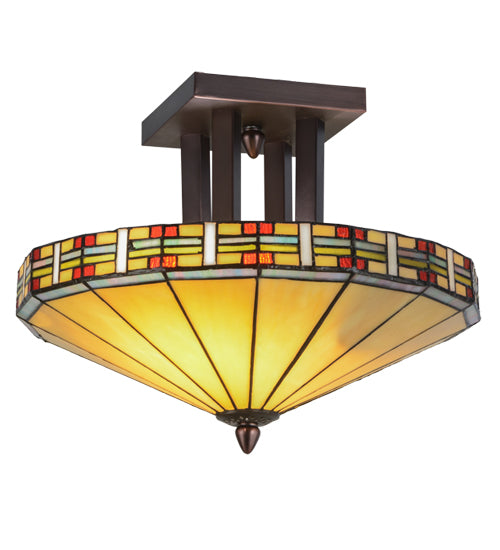 Meyda Tiffany Arizona 144759 Ceiling Light - Mahogany Bronze